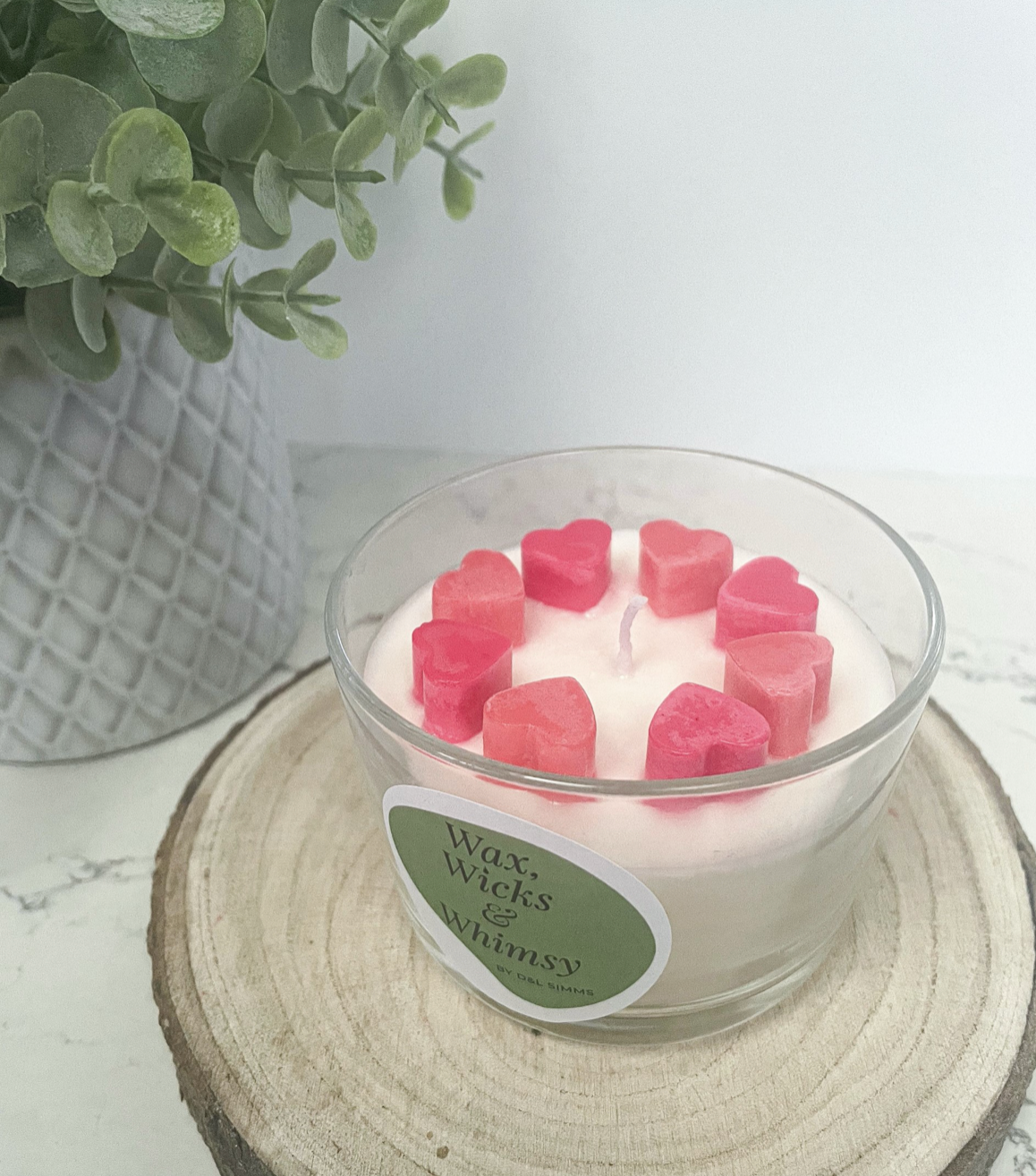 Valentine's Day Range - Round Glass Candle 150ml