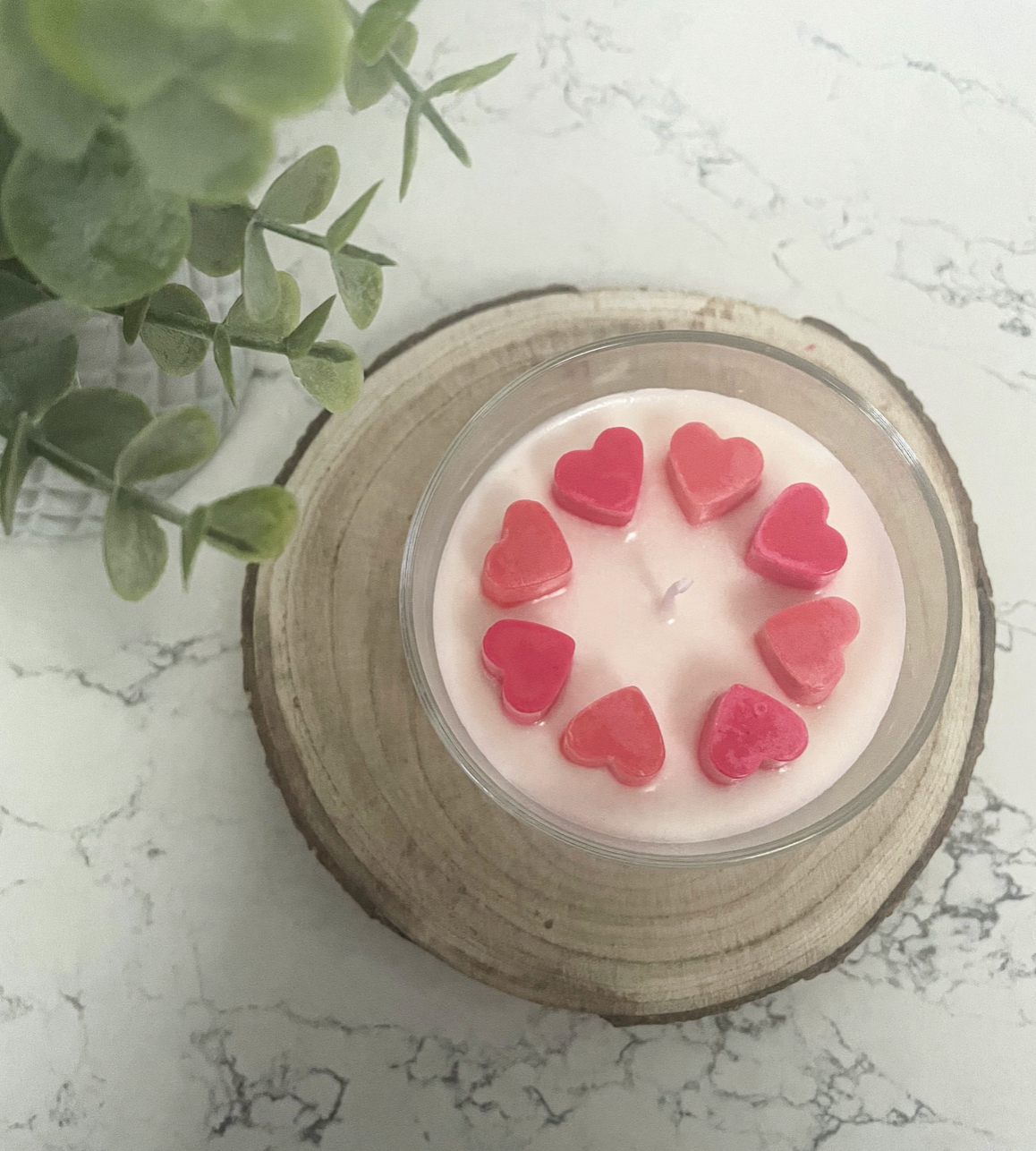 Valentine's Day Range - Round Glass Candle 150ml