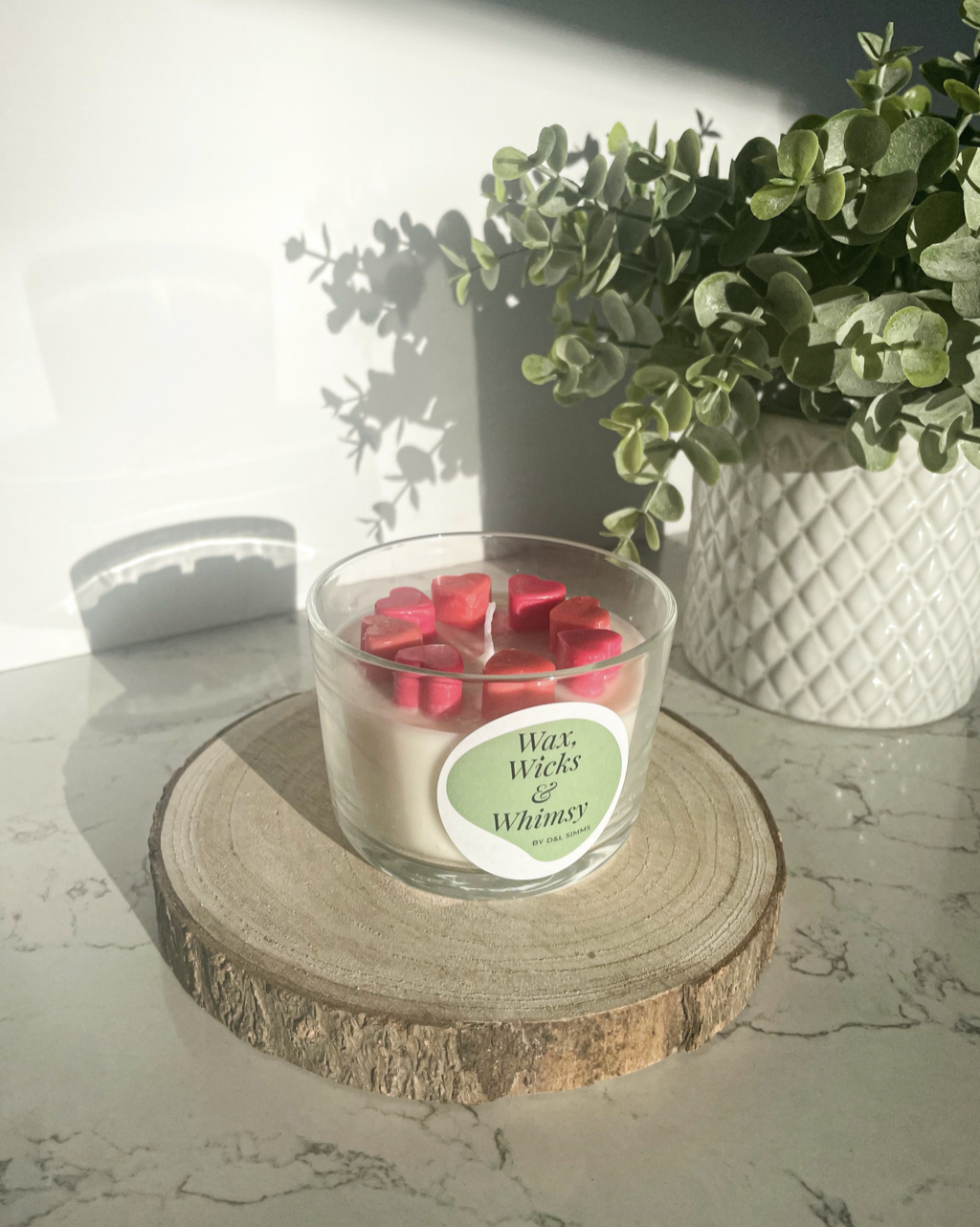 Valentine's Day Range - Round Glass Candle 150ml