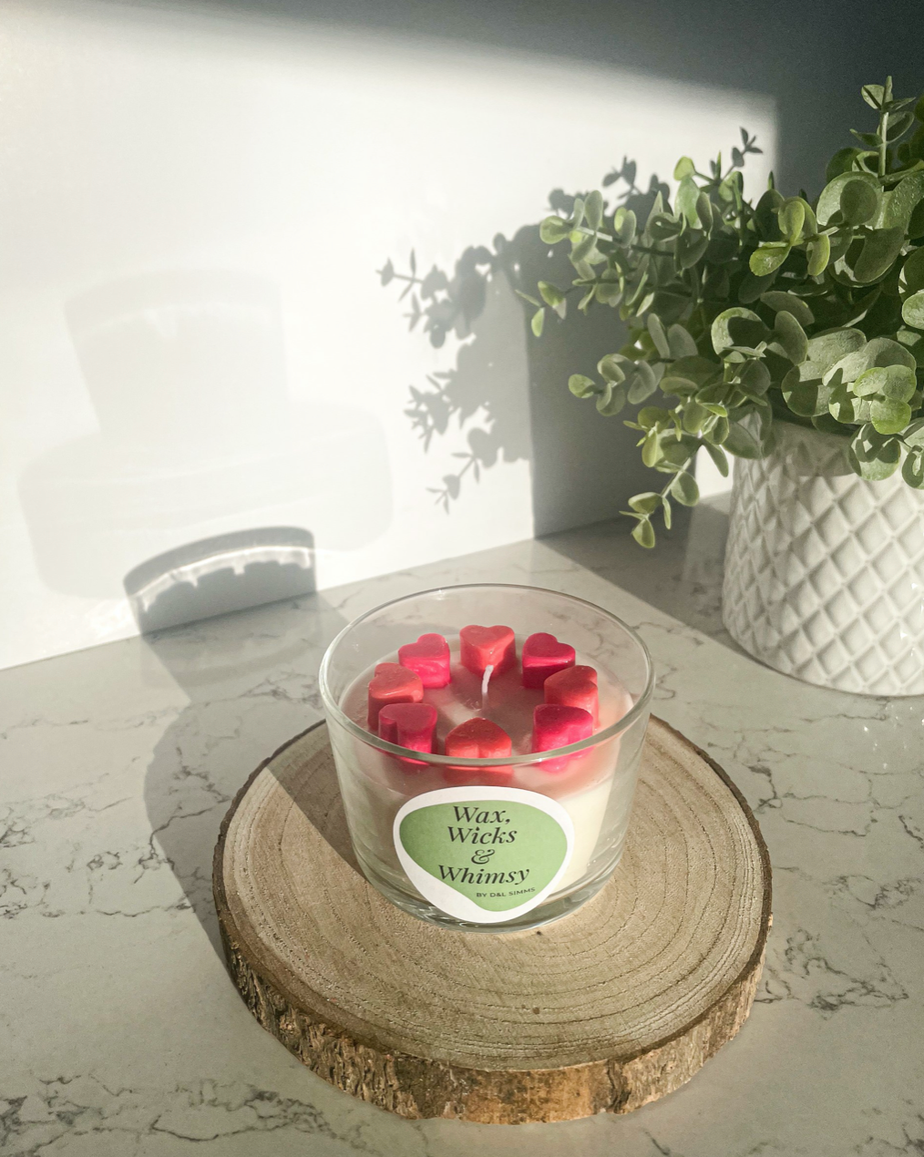 Valentine's Day Range - Round Glass Candle 150ml